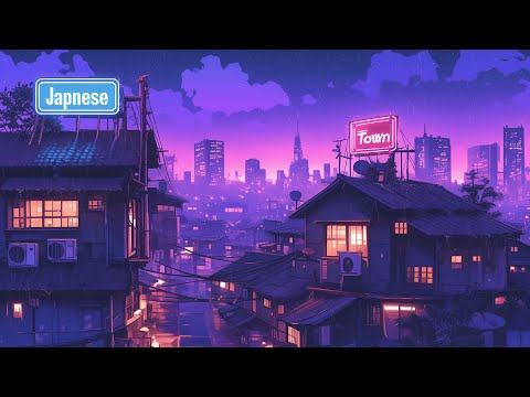 Nostalgic Lofi Hip Hop Beats 📼 1980s & 90s Vibes & Retro Japanese Town Ambience 🌆 Lofi Rain Playlist