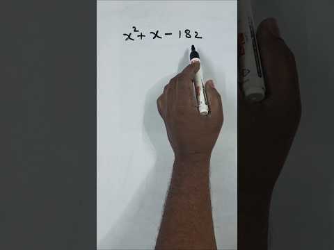 Factorization of quadratic equation by splitting the middle term