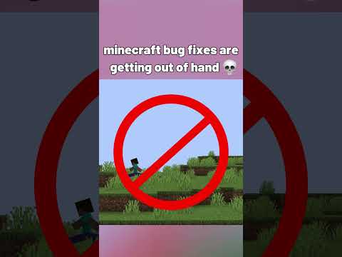 they're removing things i didn't even know were bugs 💀  #minecraft #minecraftmeme