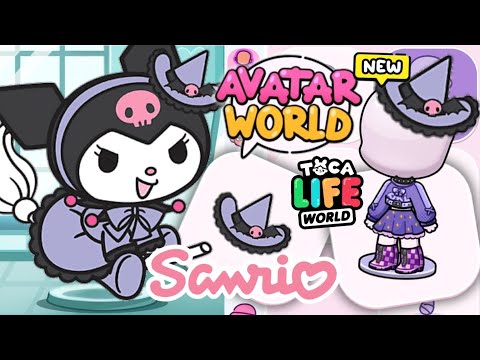 HOW TO MAKE MAGIC KUROMI SARIO 💜 IN AVATAR WORLD AND TOCA BOCA WORLD 🩷