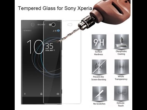 Распаковка защитного стекла Sony experia x