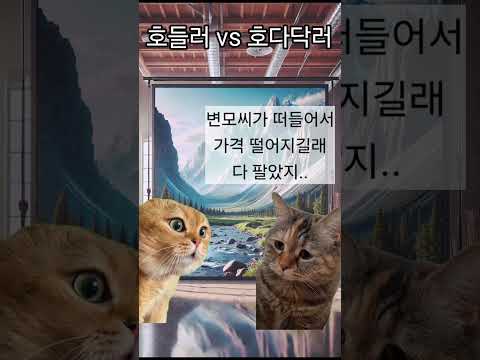 비트모빅 호들러 vs 호다닥러 #고양이밈 #말하는고양이 #비트모빅 #btcmobick