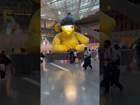 Why is there a giant teddy bear here?