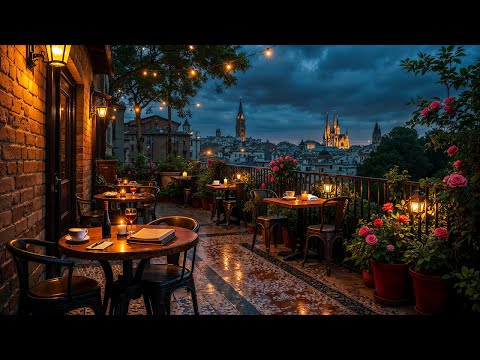 Romantic Night Café Jazz ☕ Soothing Jazz Music & Chill Bossa Nova for a Cozy Candlelit Evening