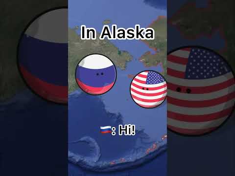 USA and Russia in Europe and Alaska| Ib: @ZGPAK | Pyare Countryballs
