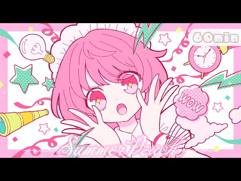 [Free BGM 60min] "Summer Peach" Tropical Peach Flavor [Work, Electro, Relaxed]