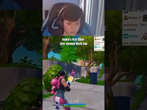 Bugha s First Game after winning the Fortnite World Cup #fortnite #fortniteshorts #epicgames