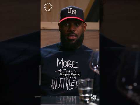 LeBron’s nerves for his first ever playoff game 🙄😂