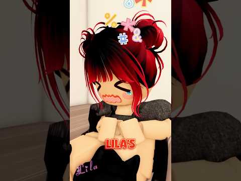😱 STEP SISTER PUSHED ME DOWN STAIRS!|🎀Lila Cute Roblox #roblox #roleplay