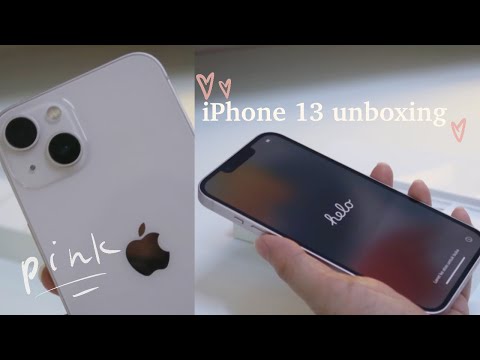 pinky iPhone 13 unboxing 2022💗 128GB + accessories 💫