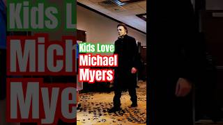 Kids Love Michael Myers at Horror Convention