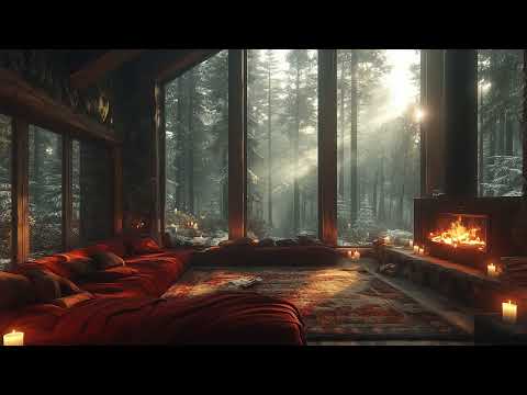 Autumn Night by the Fireplace 🔥  Soothing Piano Music for Deep Relaxation & Study