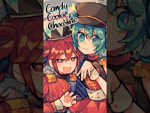 🍭CandyCookieChocolate🍫 キャンディークッキーチョコレート #vocaloid #speedpaint #shorts