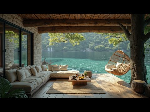 Forest & Lake Jazz | Morning Jazz Music for Relaxing Deep Sleep & Positive Energy Vibes Daily
