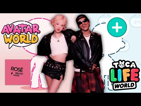 HOW TO MAKE ROSE & BRUNO MARS (APT) 😍 IN AVATAR WORLD AND TOCA BOCA WORLD 🌍