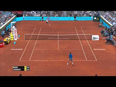Nishikori Outplays Nadal In Madrid Final 2014 Hot Shot2