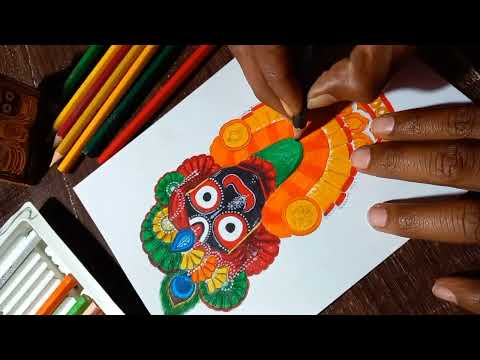 DAY -30 | Jay Jagannath Drawing 🙏🙏| easy tutorial | #drawing #art #easydrawing #Jagannath