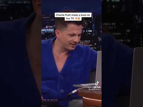 Charlie Puth made a beat with a cup sound 😯😯