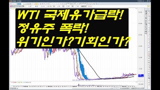 WTI 국제유가급락! 정유주 폭락! 위기인가?기회인가?