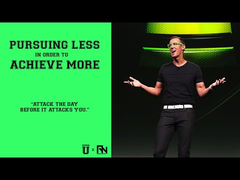 Pursuing Less in Order to Achieve More