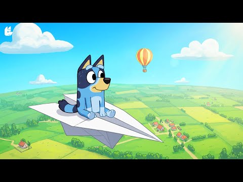 Bluey’s Skybound Daydreams ✈️ Chill Lofi Music 🌤️ Relaxing Lofi Beats for Focus & Calm