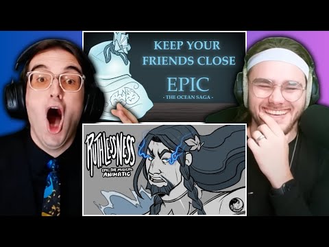 Reacting to MORE EPIC: The Musical Ocean Saga Animatics! Mircsy & Neal Illustrator