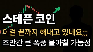 [스테픈 코인] 와 이걸 끝까지 해내다니 ㄷㄷ 아시죠? 끝까지 버틴놈이 이기는걸