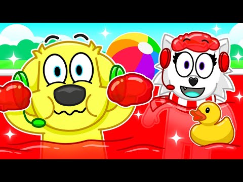 We FILLED OUR POOL with JELLO in Roblox!