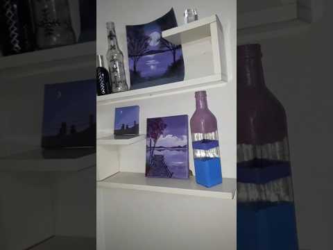 Acrylics on bottle| abstract art #art #trend #trending #aestheticart #music #painterly