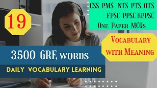 GRE Vocabulary words | 3500 GRE words list for CSS |Learn vocabulary | English vocab #shorts