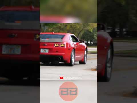 Onlyfans model almost loses it chasing down Camaro in Ferrari F8 #ferrari #camaro
