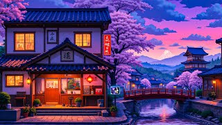 Retro Chillhop Mix 📼 Japanese Lofi Vibes with 80s Rain Ambience | Study, Sleep & Unwind