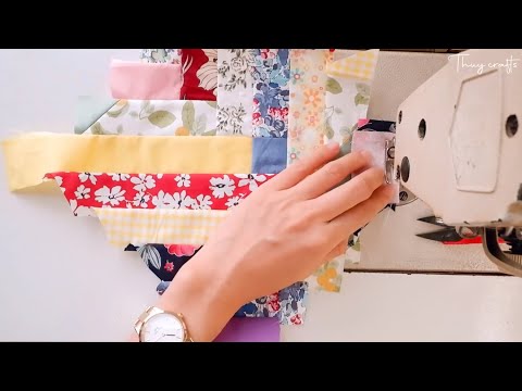 ✅ 2 sewing projects for scrap fabric to make useful stuffs