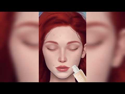 ASMR makeup animation transformation   ASMR helping an injured girl