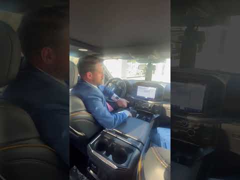 Coming to you from the inside of a 2023 Ford F150 tremor   #surpriseford ￼