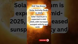 Solar Activity Peaks in 2025 #space #cosmos #spacefacts #SolarActivity #SolarMaximum #SpaceWeather