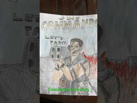Commando Arnold Schwarzenegger Drawing #movie #arnoldschwarzenegger #commando #bodybuilding #drawing