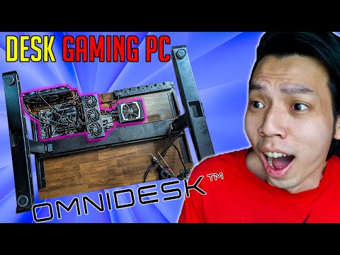 I Build A Gaming DESK PC! | $1199 Omnidesk Desk! + $4000 PC