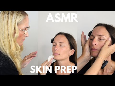 ASMR makeup Artist | facial skin prep 💆‍♀️ (sleep no talk)
