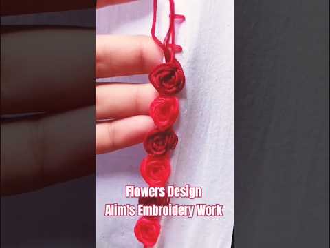 round flower embroidery design for any children dress for children |awsome design #tipsyoutube #tips