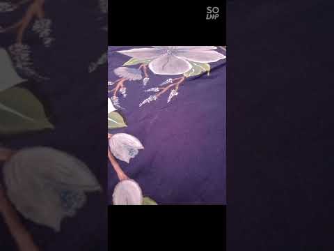 fabric panting on /blue dress/