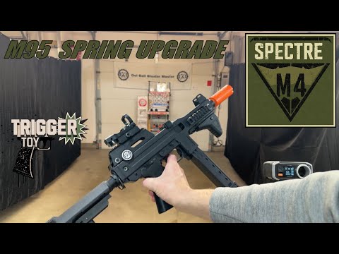 DEMO - SPECTRE M4 (TOY!) Gel Ball Blaster After M95 Spring Upgrade - Triggertoy.com