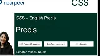 Precis Writing Technique | Lecture # 2| English Precis & Composition | Nearpeer | CSS & PMS