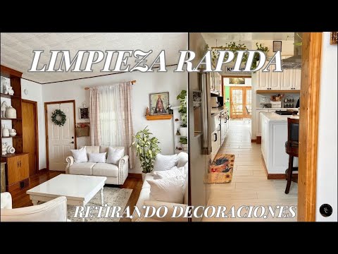 Limpieza rapida 🧹Tips de limpieza🪣 RETIRANDO la DECORACIÓN anterior🍂 #SONIACELIVLOGS