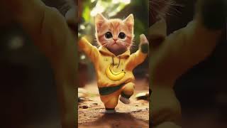 Beautiful Cat Dance 😘 Ai Cat Dancing 😺🐈😘#Shorts #CuteAnimalDance #KawaiiAnimals #FeelGood #Dance