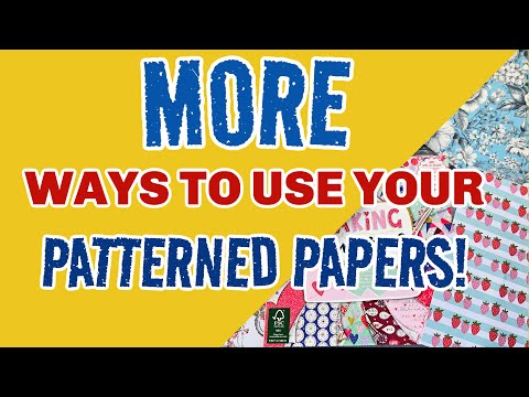 😍MORE EASY WAYS TO USE YOUR PATTERNED PAPERS!!🤩