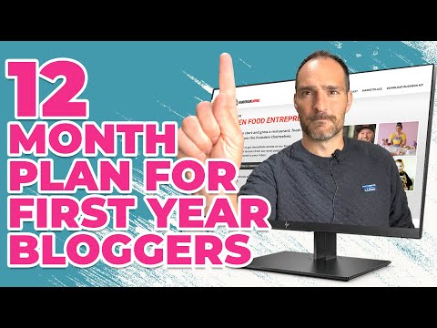 My “Simple” 12-Month Plan for First Year Bloggers