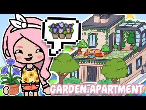 COZY AESTHETIC GARDEN APARTMENT TOUR & BUILD | TOCA BOCA LIFE WORLD