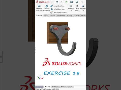 SOLIDWORKS EXERCISE 18 | FOR BEGINNERS #solidworks #engineering #design #3dmodeling