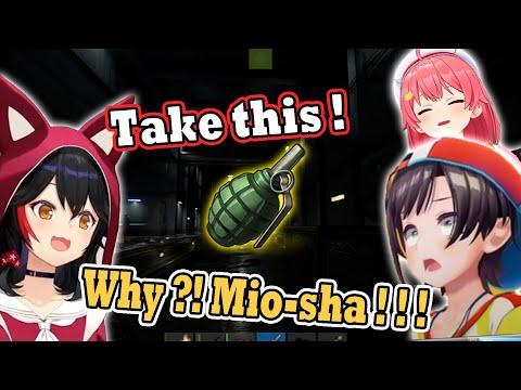 Subaru Gives Mio Grenades for Emergencies, But Mio Gave them back without the Pin ! 😂💥